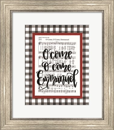 Framed O Come Emmanuel Print