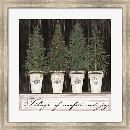 Framed Tidings of Comfort &amp; Joy Print