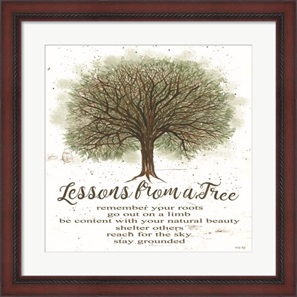 Framed Lessons From a Tree Print