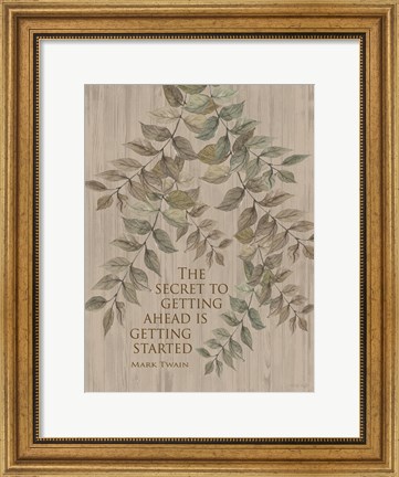 Framed Getting Started Print