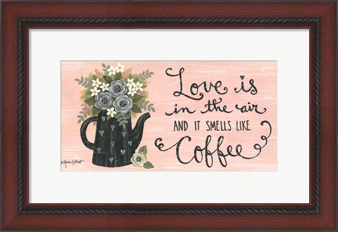 Framed Love is in the Air Print