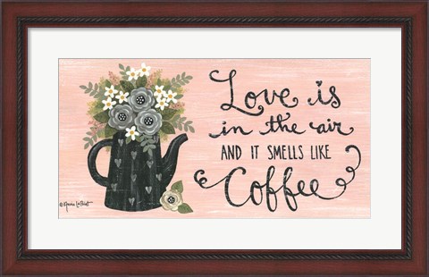 Framed Love is in the Air Print