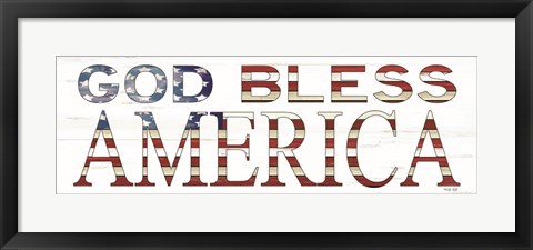 Framed God Bless America Print