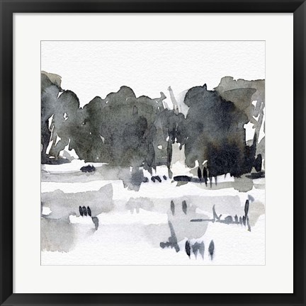 Framed December Landscape III Print