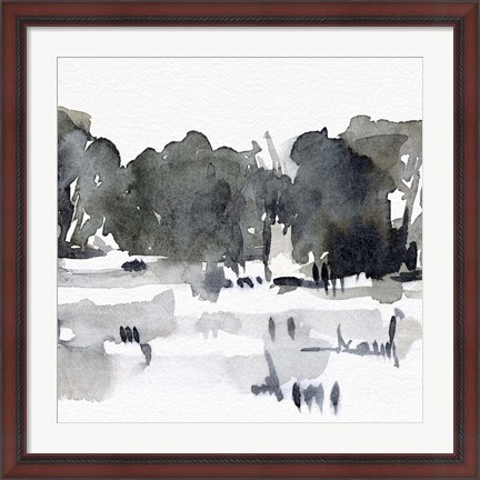 Framed December Landscape III Print