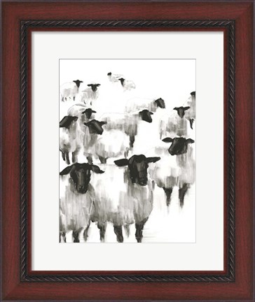 Framed Counting Sheep II Print