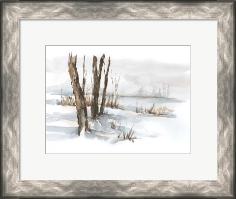 Framed First Snowfall II Print