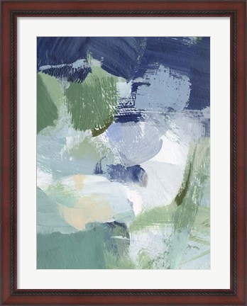 Framed Northern Lights Abstract I Print