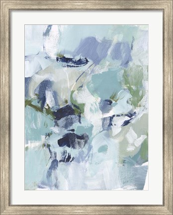 Framed Azure Abstract I Print