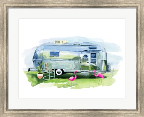 Framed Happy Camper I Print