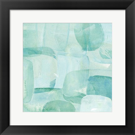 Framed Sea Glass Reflection II Print