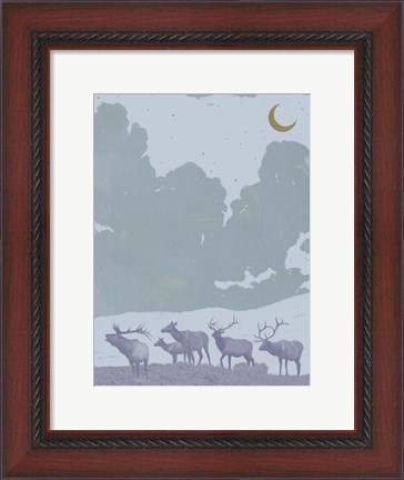 Framed Pop Art Elk II Print