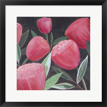 Framed Blush Blossoms II Print