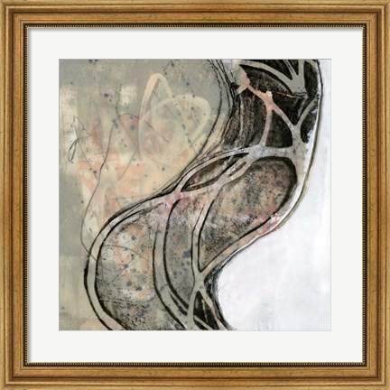 Framed Wave Flux I Print