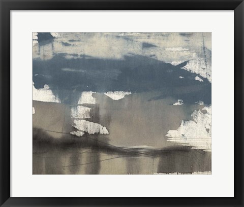 Framed Kinetic Coastline I Print