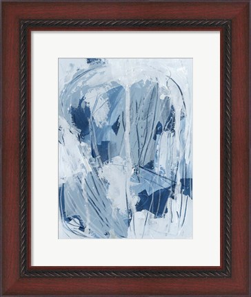 Framed Blue Falls II Print