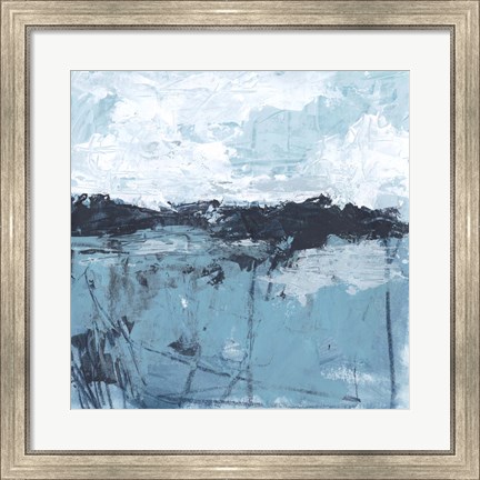 Framed Blue Coast Abstract II Print