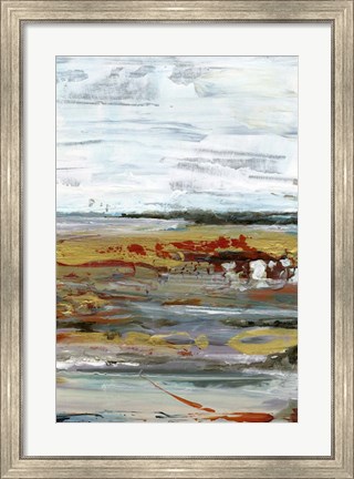 Framed Marble Coast I Print