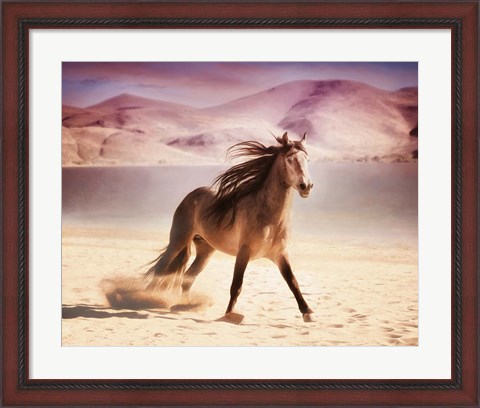 Framed Running in the Sand II Print