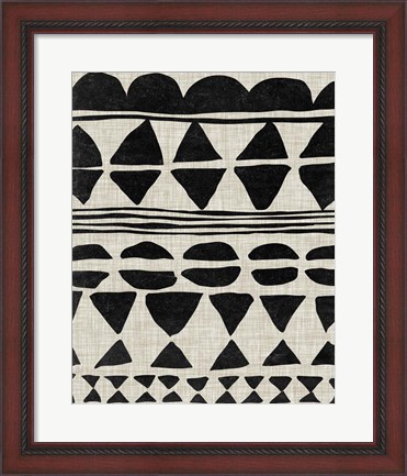 Framed Monochrome Quilt II Print