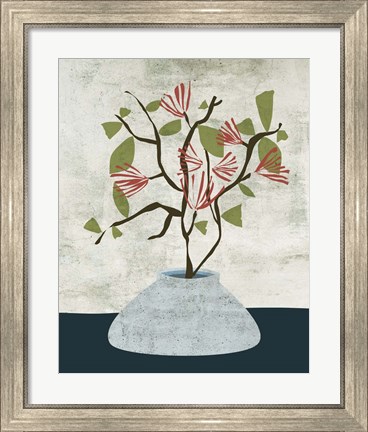 Framed Zen Branch I Print