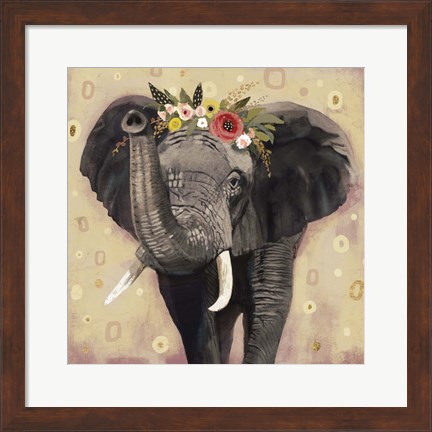 Framed Klimt Elephant II Print