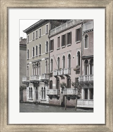 Framed Venetian Facade Photos IV Print