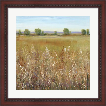 Framed Abundance of Wildflowers I Print