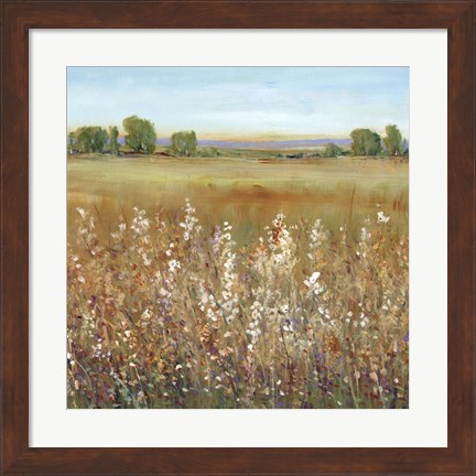 Framed Abundance of Wildflowers II Print