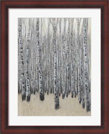 Framed Neutral Aspen II Print