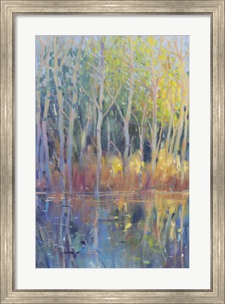 Framed Reflected Trees II Print