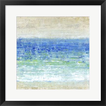 Framed Ocean Impressions I Print