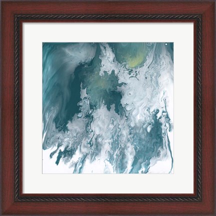 Framed Bermuda Wave I Print