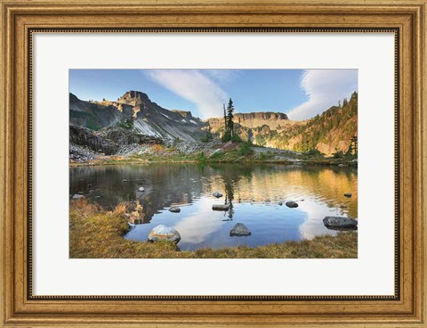 Framed Heather Meadows in Autumn Print