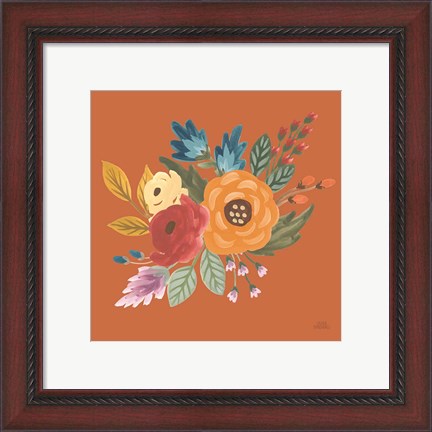 Framed Harvest Garden Flowers II Print