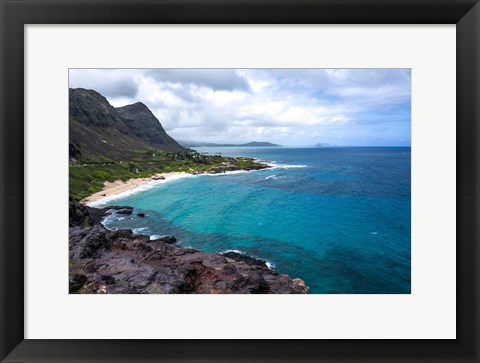 Framed Oahu Cliffs Print