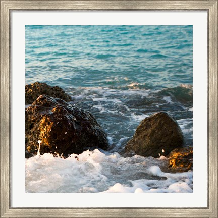 Framed On the Rocks II Print