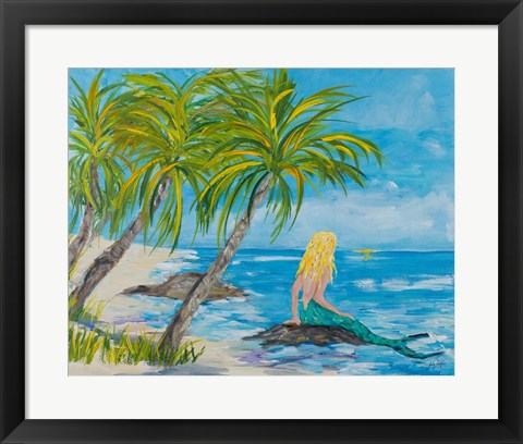 Framed Mermaid Beach Print