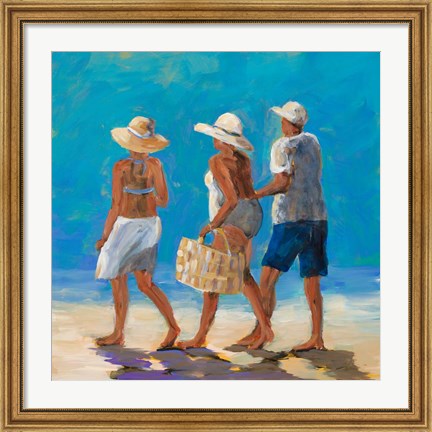 Framed Beach Buddies Print