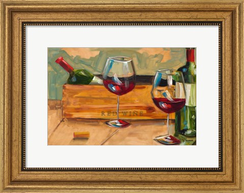 Framed Red Wine Print