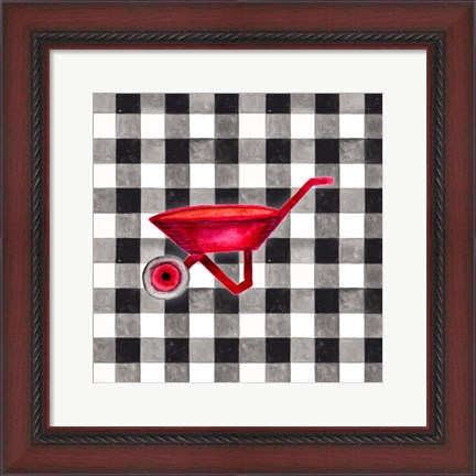 Framed Fun Farm Icon VI Print