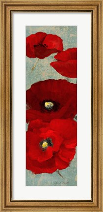 Framed Kindle&#39;s Poppies II Print