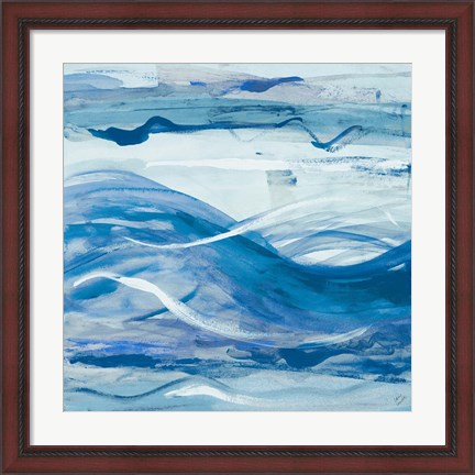 Framed Blue Bossa Nova I Print