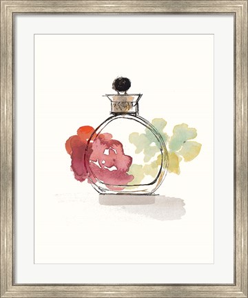 Framed Crystal Floral Perfume II Print