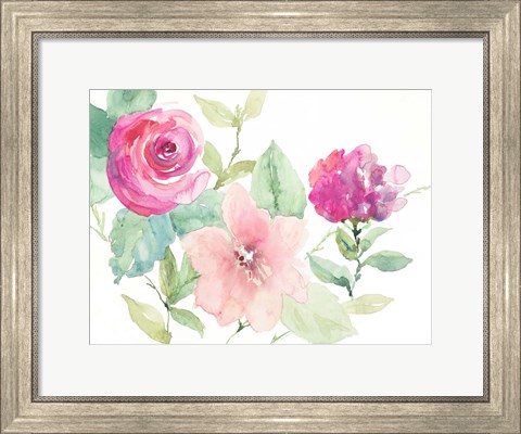 Framed Florals Cheerful Whispers Print