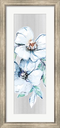 Framed Moonlit Floral Panel II Print