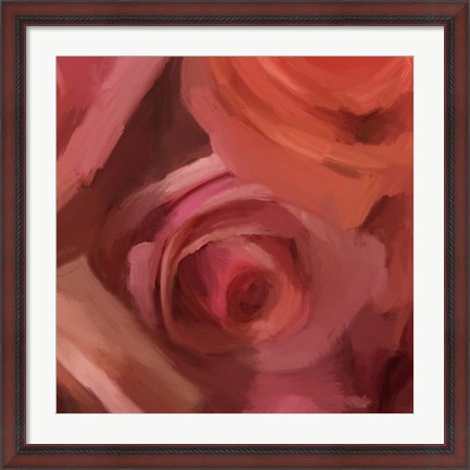 Framed Rose Maze Print