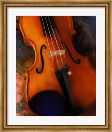 Framed Violin Print