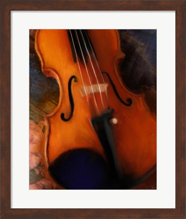 Framed Violin Print