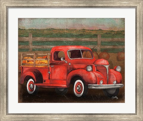 Framed Truck Harvest III Print